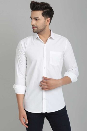 plain white shirt for men 